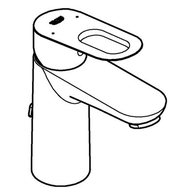 Grohe Einhand-Waschtischbatterie BauLoop versenkbare Kette, Farbe silberfarben Bild 4