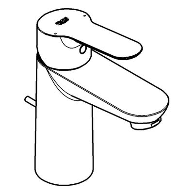 Grohe EH-WT-Batterie Baüdge Zugstangen-Ablaufgarnitur, DN 15, Farbe silberfarben Bild 4