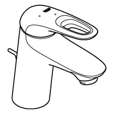 Grohe EH-WT-Batterie Eurostyle 23374_3 S-Size Mittelstellung kalt, Farbe chrom Bild 4