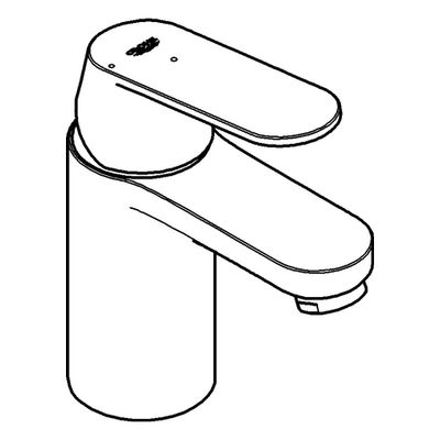 Grohe EH-Waschtischbatterie Eurosmart C 23376 gl. Körper Mittelst. kalt, Farbe chrom Bild 4