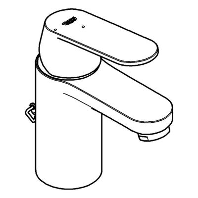 Grohe EH-Waschtischbatterie Eurosmart C 23378 versenkbare Kette EcoJoy, Farbe chrom Bild 4