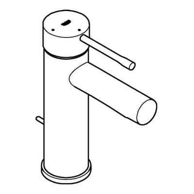 Grohe EH-WT-Batterie Essence 23379_1 S-Size Mittelstellung kalt, Farbe chrom Bild 4