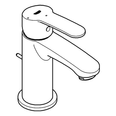 Grohe EH-WT-Batterie Eurostyle C 23387_2 Mittelstellung kalt, Farbe chrom Bild 4