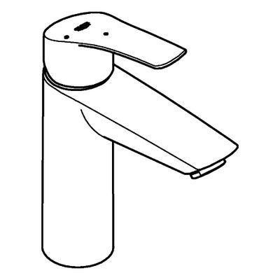 Grohe EH-WT-Batterie Eurosmart 23395_3 M-Size MST kalt glatter Körper, Farbe chrom Bild 4