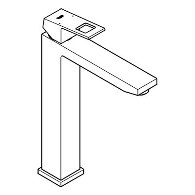 Grohe EH-WT-Batterie Eurocube 23406 hard graphite gebürstet, Farbe hard graphite Bild 4