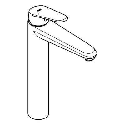 Grohe EH-WT-Batterie Eurodisc C, für freistehende Waschschüsseln, Farbe chrom Bild 4