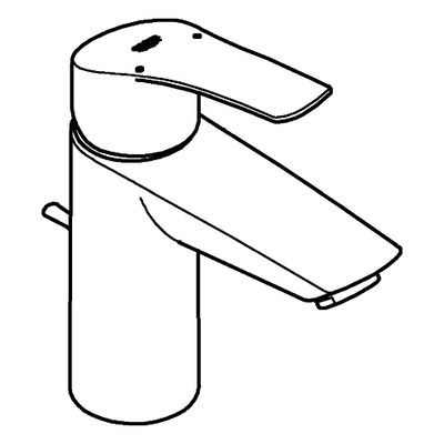 Grohe EH-WT-Batterie Eurosmart 23456_3 S-Size Hybrid-Zugst.-Ablaufgrt, Farbe chrom Bild 4