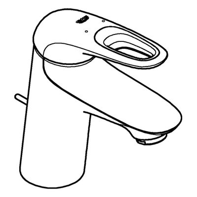 Grohe EH-WT-Batterie Eurostyle 23564_3 S-Size Zugstangen-Ablaufgarnitur, Farbe chrom Bild 4