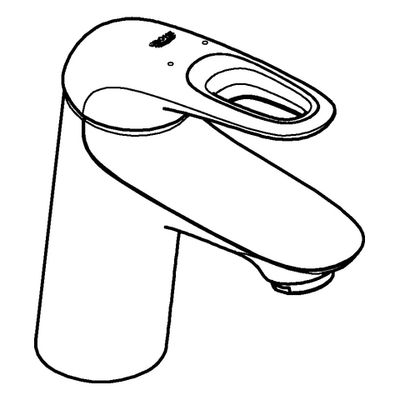 Grohe EH-WT-Batterie Eurostyle 23567_3 S-Size ZERO glatter Körper, Farbe silberfarben Bild 4