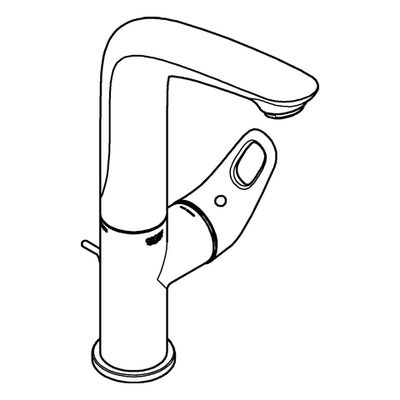 Grohe EH-WT-Batterie Eurostyle 23569_3 L-Size moon white /, Farbe chrom Bild 4