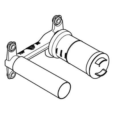 Grohe Universal-Einbaukörper, für 2-Loch Waschtisch-Wandbatterien Bild 4
