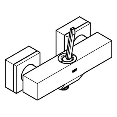Grohe EH-Brausebatterie Eurocube Joy Wandmontage eigensicher, 85 x 190 mm, Farbe chrom Bild 4