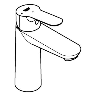 Grohe Einhand-Waschtischbatterie Baüdge M-Size Mittelstellung kalt, Farbe silberfarben Bild 4