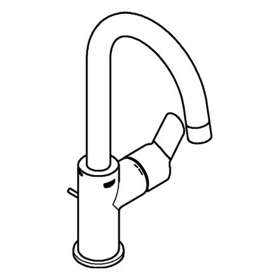 Grohe Einhand-Waschtischbatterie Baüdge 23760 L-Size, Farbe silberfarben Bild 4