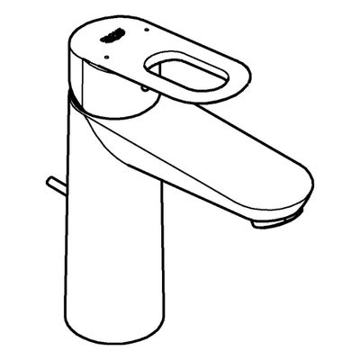 Grohe Einhand-Waschtischbatterie BauLoop M-Size, Farbe silberfarben Bild 4