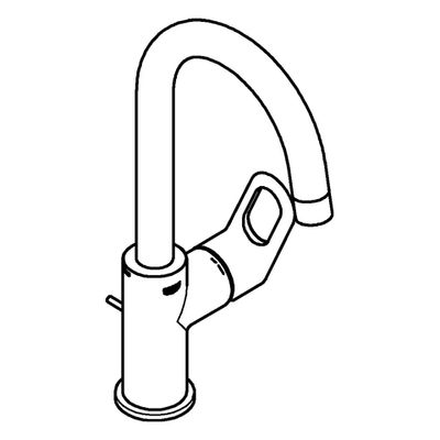 Grohe Einhand-Waschtischbatterie BauLoop L-Size, Farbe silberfarben Bild 4