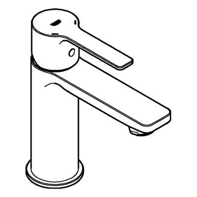 Grohe EH-WT-Batterie Lineare 23791_1 XS- Size PushOpen Ablgrt. hard graphite geb, Farbe hard graphite Bild 4