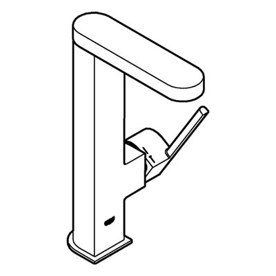 Grohe EH-WT-Batterie Plus 23844_3 L-Size azb. Auslauf Push-open Ablaufgrt, Farbe chrom Bild 4