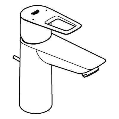 Grohe EH-WT-Batterie BauLoop 23885_1 M-Size Durchfluss 3,5l/min, Farbe chrom Bild 4
