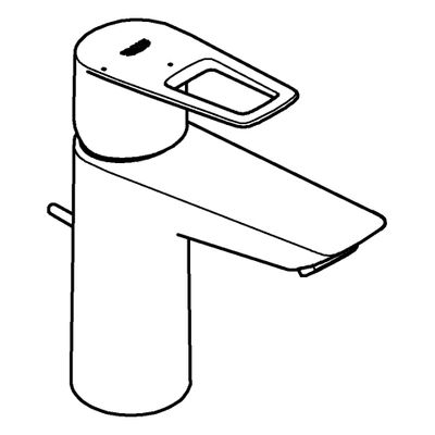 Grohe EH-WT-Batterie BauLoop 23887_1 M-Size Mittelstellung kalt, Farbe chrom Bild 4