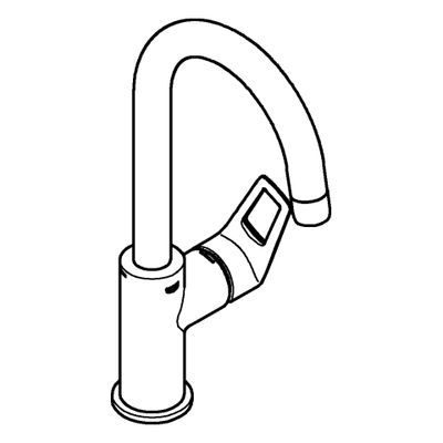 Grohe EH-WT-Batterie BauLoop 23891_1 L-Size PushOpen Ablaufgarnitur, Farbe chrom Bild 4