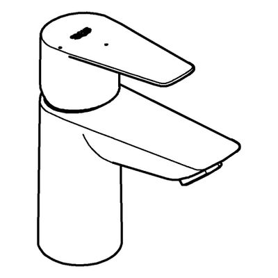 Grohe EH-WT-Batt. Baüdge 23899_1 S-Size MST kalt PushOpen Ablaufgarnitur, Farbe chrom Bild 4