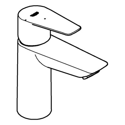 Grohe EH-WT-Batterie Baüdge 23908_1 M-Size MST kalt PushOpen Abl.grt, Farbe chrom Bild 4