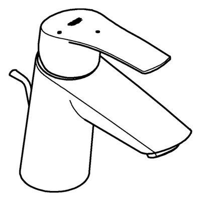 Grohe EH-WT-Batterie Eurosmart 23969_3 S-Size geneigte Version MST kalt, Farbe chrom Bild 4