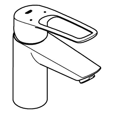 Grohe EH-WT-Batterie Eurosmart 23980_3 S-Size offener Hebel PO-Ablaufgrt, Farbe chrom Bild 4
