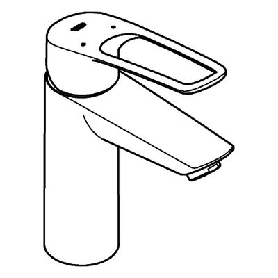 Grohe EH-WT-Batterie Eurosmart 23981_3 M-Size offener Hebel PO-Ablaufgrt, Farbe chrom Bild 4