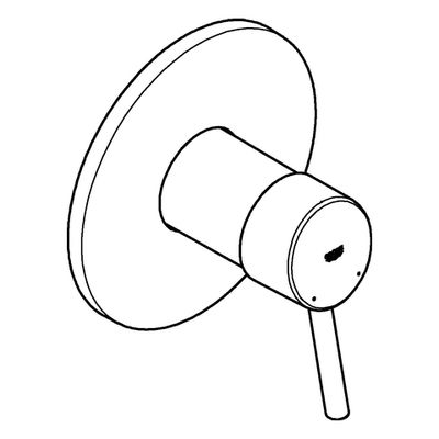 Grohe Farbset Einhebel-Brausebatterie Concetto, für Rapido SmartBox, verchromt, 195 x 180 x 116 mm, Farbe chrom Bild 3