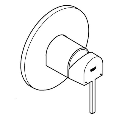Grohe Farbset Einhebel-Brausebatterie Plus, für Rapido SmartBox, verchromt, 158 mm, Farbe chrom Bild 4
