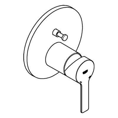 Grohe Farbset Einhebel-Wannenbatterie Lineare, für Rapido SmartBox, verchromt, 243 x 180 x 112 mm, Farbe chrom Bild 4