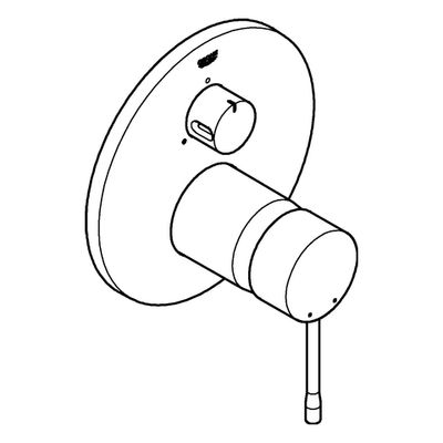 Grohe Einhandbatterie Essence 24092_1, 180 x 195 mm Bild 4