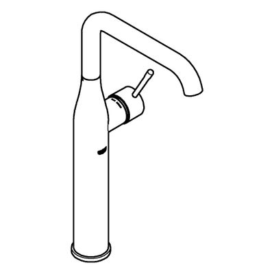 Grohe EH-WT-Batterie Essence 24170_1, für freist. Waschschüsseln, Farbe phantom black Bild 4