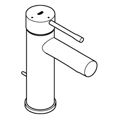Grohe EH-WT-Batterie Essence 24183_1 S-Size Mittelstellung kalt, Farbe chrom Bild 4