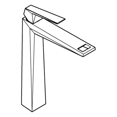 Grohe EH-WT-Batt. Allure Brilliant 24346, für freist. Waschsch. hard graphite geb, Farbe hard graphite Bild 4