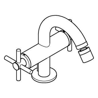 Grohe 2-Griff-Bidetbatt. Atrio 24353 Kreuz-Griff, Farbe cool sunrise Bild 4