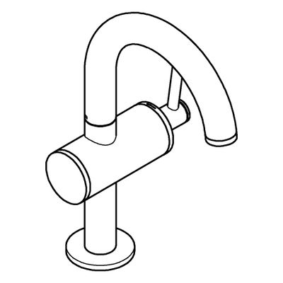 Grohe Einhand-Waschtischbatterie Atrio 24363 M-Size hard graphite gebürstet, Farbe hard graphite Bild 4