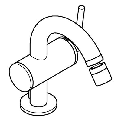 Grohe Einhand-Bidetbatterie Atrio 24364 hard graphite gebürstet, Farbe hard graphite Bild 4