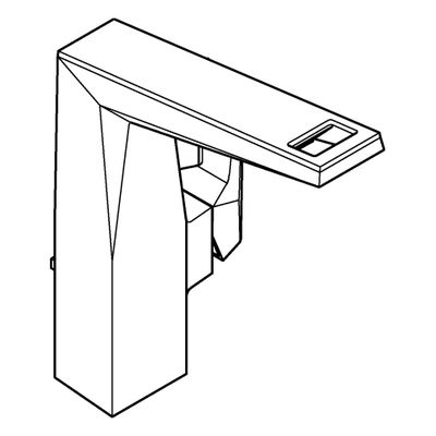 Grohe EH-WT-Batt. Allure Bril. PC L-Size Griff VN-Caesarstone chrom, Farbe caesarstone Bild 4