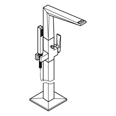 Grohe Wannenbatt. Allure Bril. PC 24422 Bodenmont. Gr. Raendelstr, Farbe supersteel Bild 4