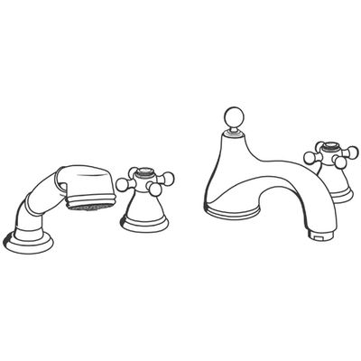 Grohe 4-Loch-Wannenkombination Sinfonia DN 15 niedriger Auslauf, 150 x 250 mm, Farbe chrom Bild 4