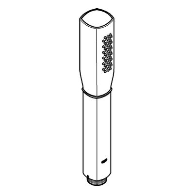 Grohe Handbrause Grandera Stick 26037_1 1 Strahl 6,6 l/min SpeedClean, 45 mm, Farbe chrom Bild 4