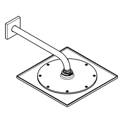 Grohe Kopfbrauseset Rainshower F-Series 10'' 26070 BA 1 Strahl 9,5l/min, 100 x 305 mm, Farbe chrom Bild 4