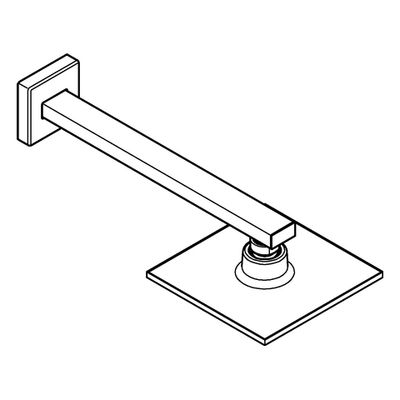 Grohe Kopfbrauseset Euphoria Cube 152 Brausearm 286 mm 8l/min, 66 x 390 x 152 x 286 x 286 mm, Farbe chrom Bild 4