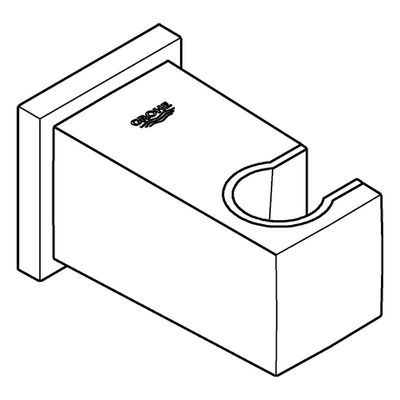 Grohe Wandanschlussbogen Euphoria Cube 26370, mit Brausehalter cool sunrise geb, 88 mm, Farbe sunrise Bild 4