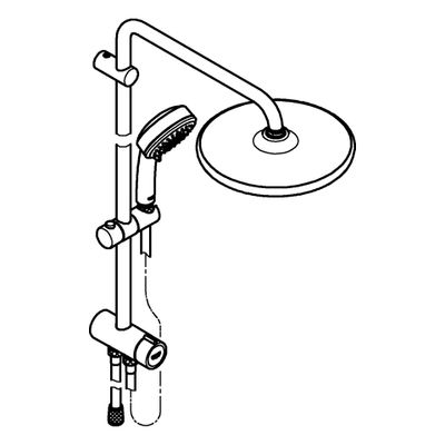 Grohe Duschsystem Tempesta Cosmop. 250, mit Umstellung, Farbe chrom Bild 4