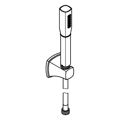 Grohe Wandhalterset Grandera Stick 1 Strahlart 7,6 l/min, Farbe chrom Bild 4