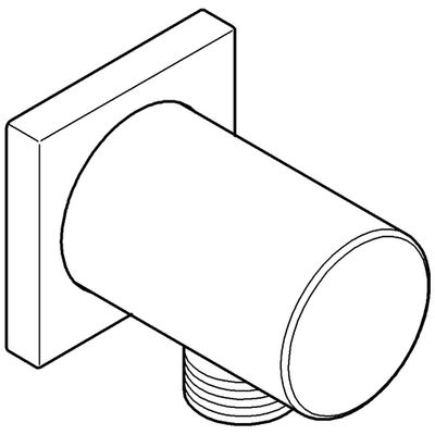 Grohe Wandanschlussbogen Rainshower 27076, mit Aussengewinde, Farbe moon white Bild 4